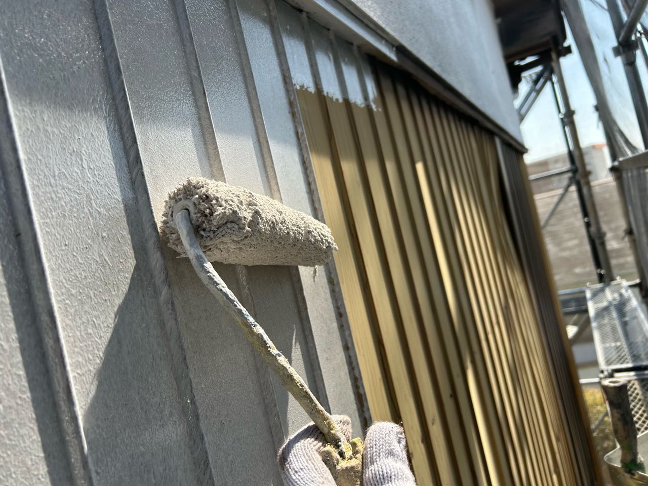 下塗りです。