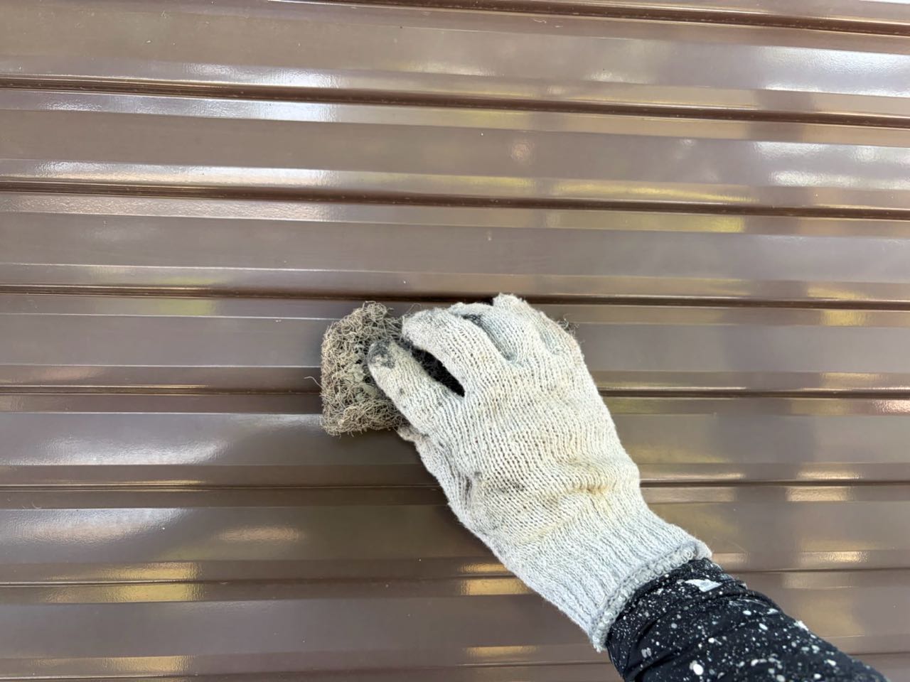 ケレン作業です。