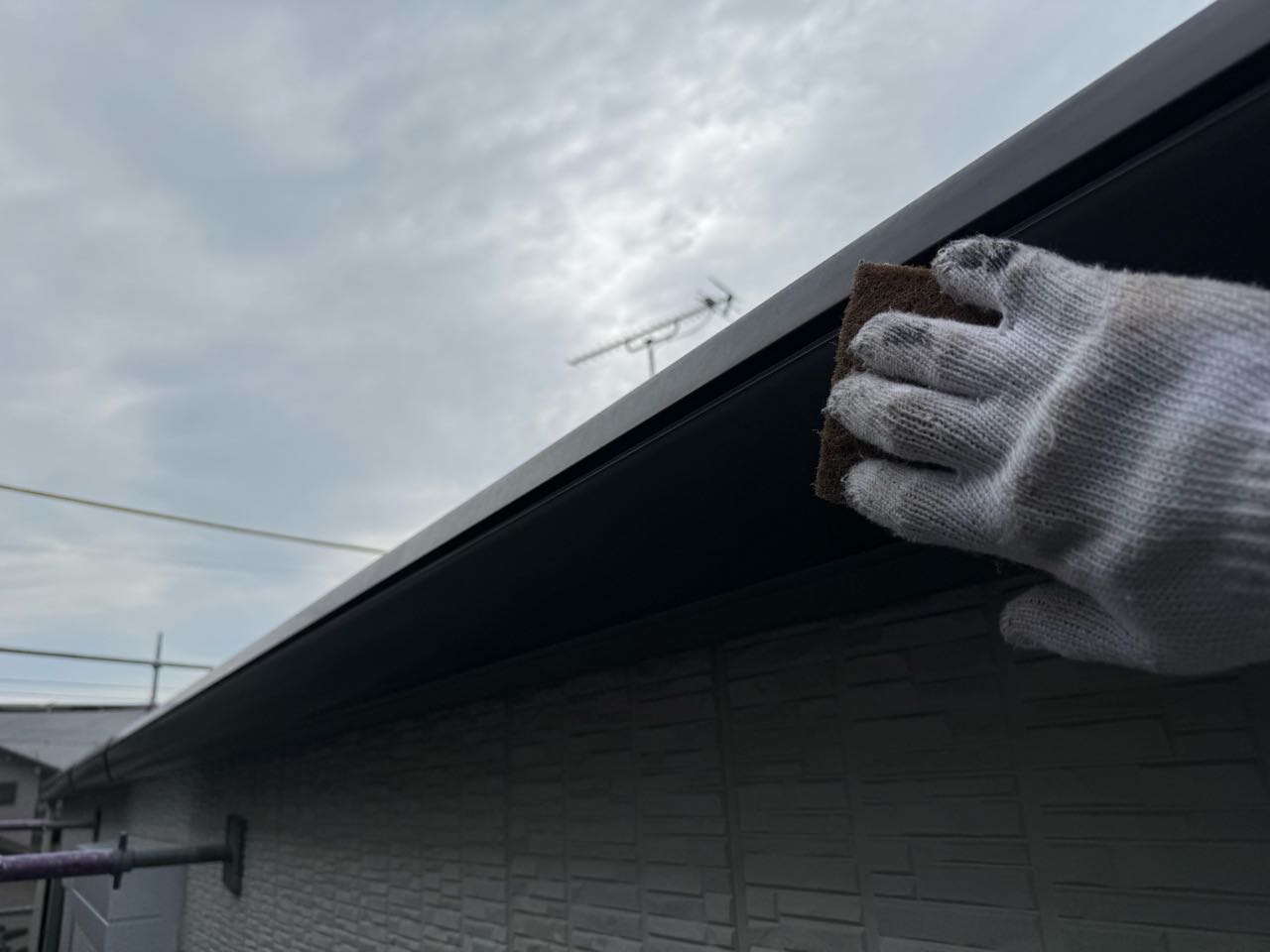 ケレン作業です。