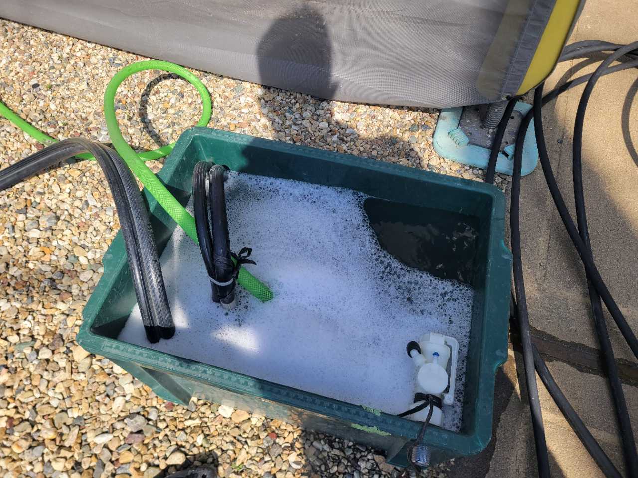 バイオ洗浄原液撹拌。