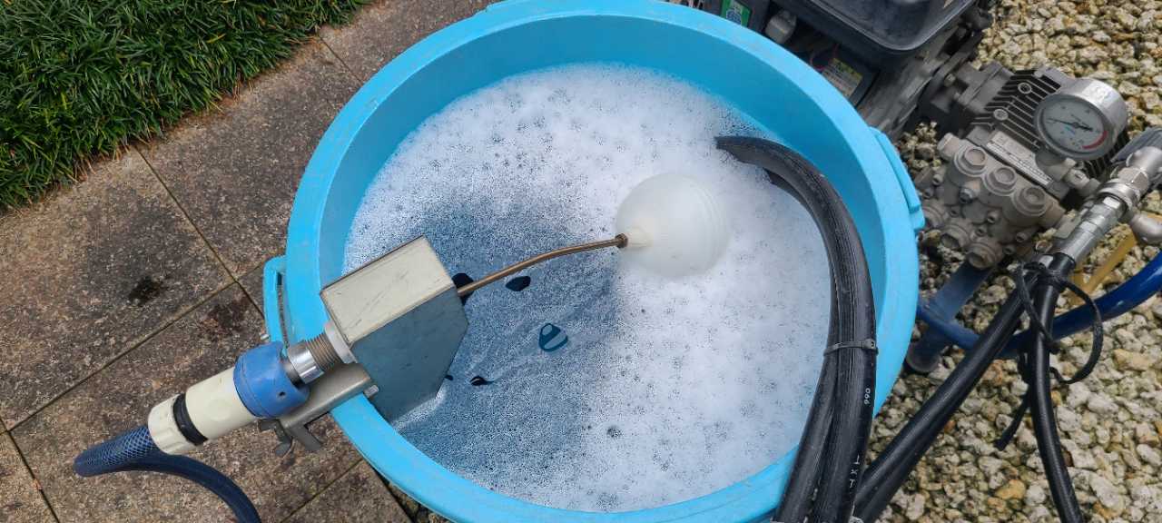 バイオ洗浄原液撹拌。