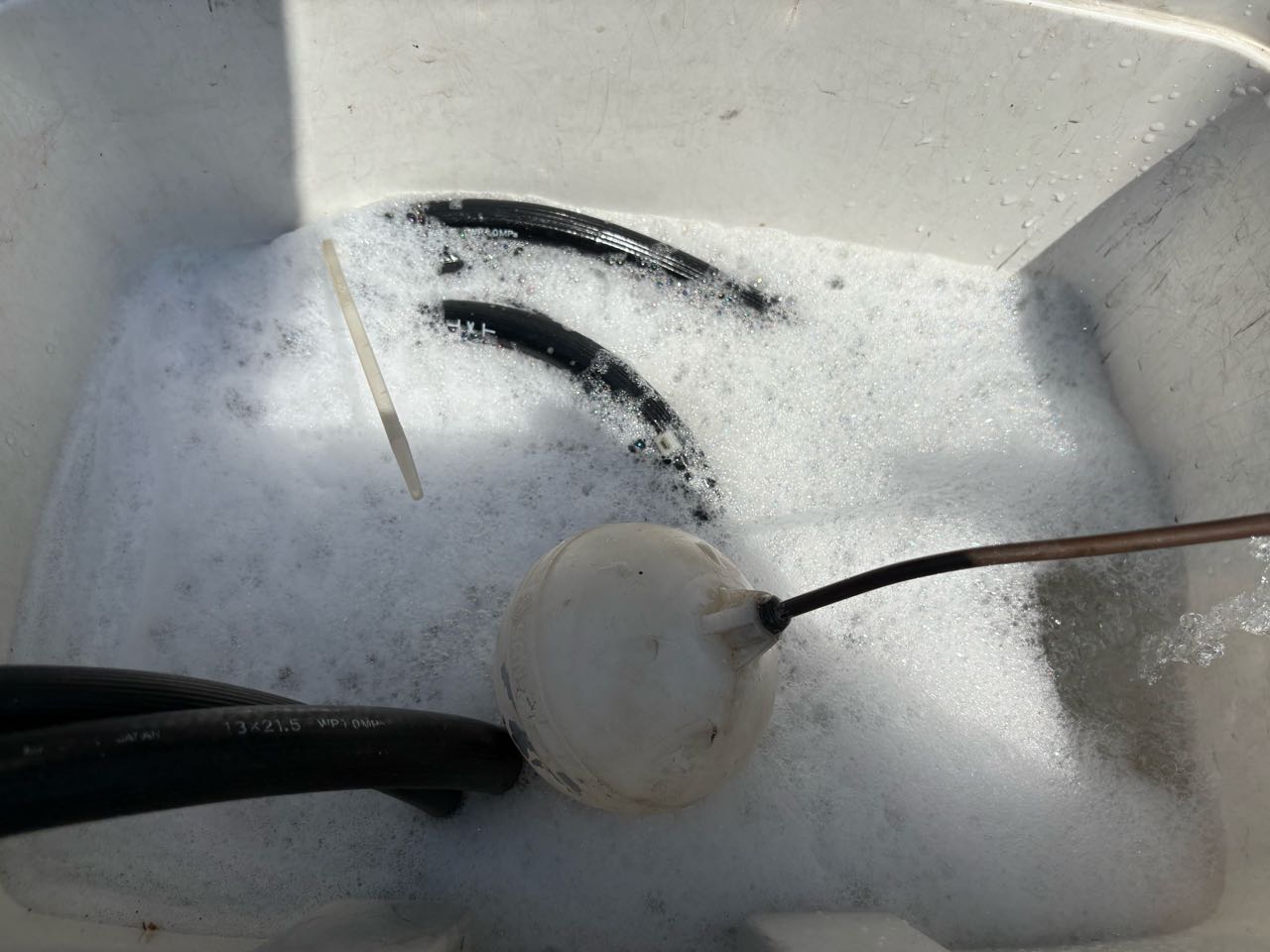 バイオ洗浄原液撹拌。