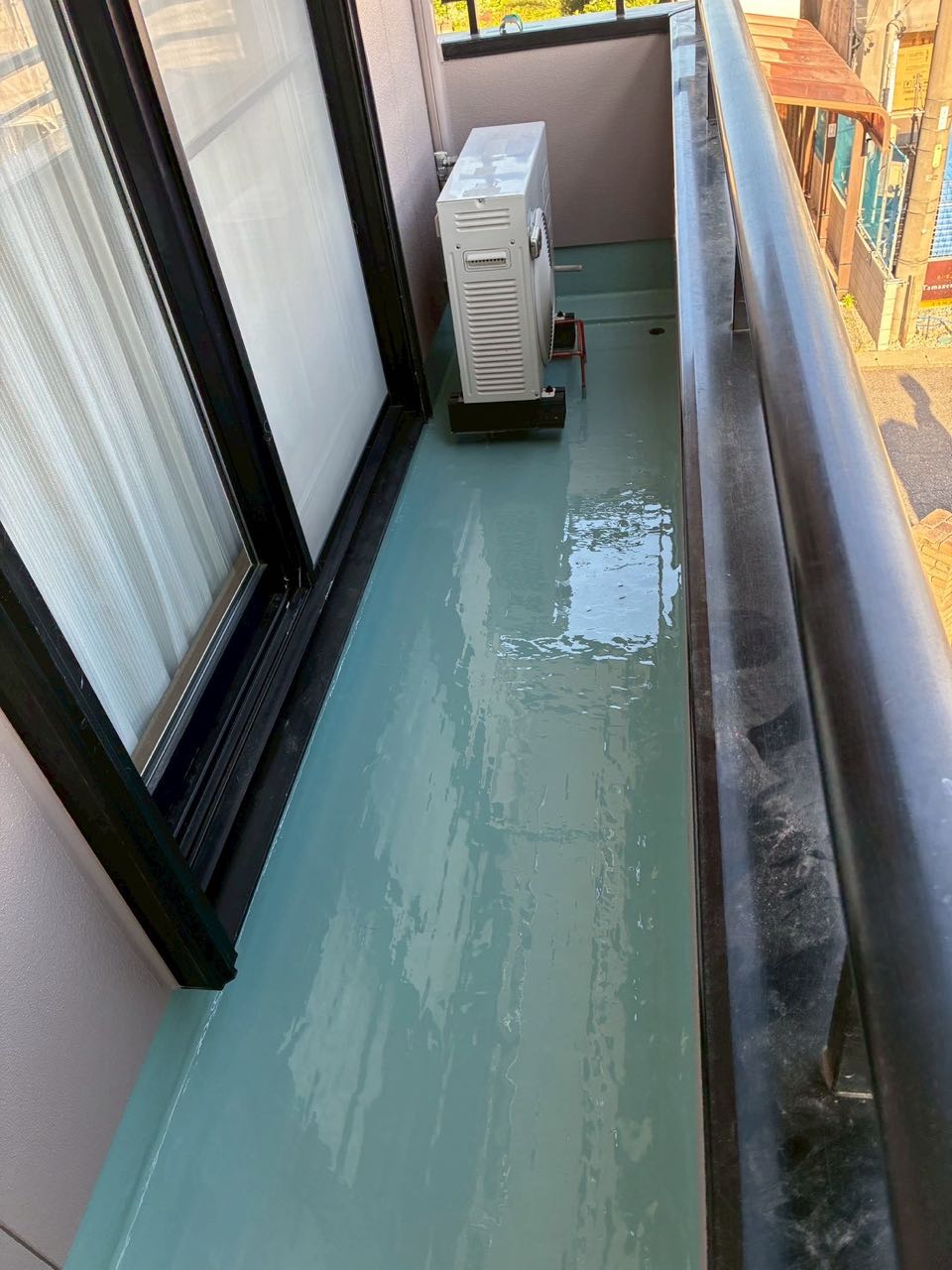 ウレタン防水塗布2回目。