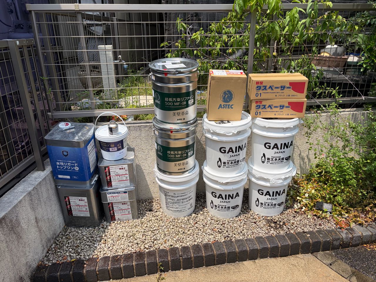 材料検収です。