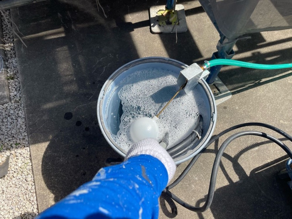 バイオ洗浄原液撹拌。
