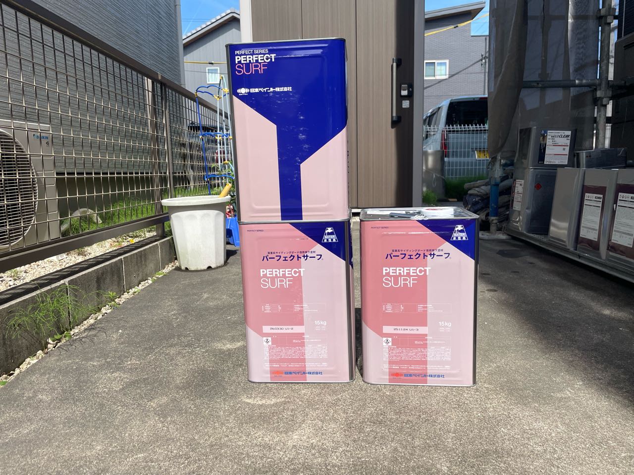 材料検収です。