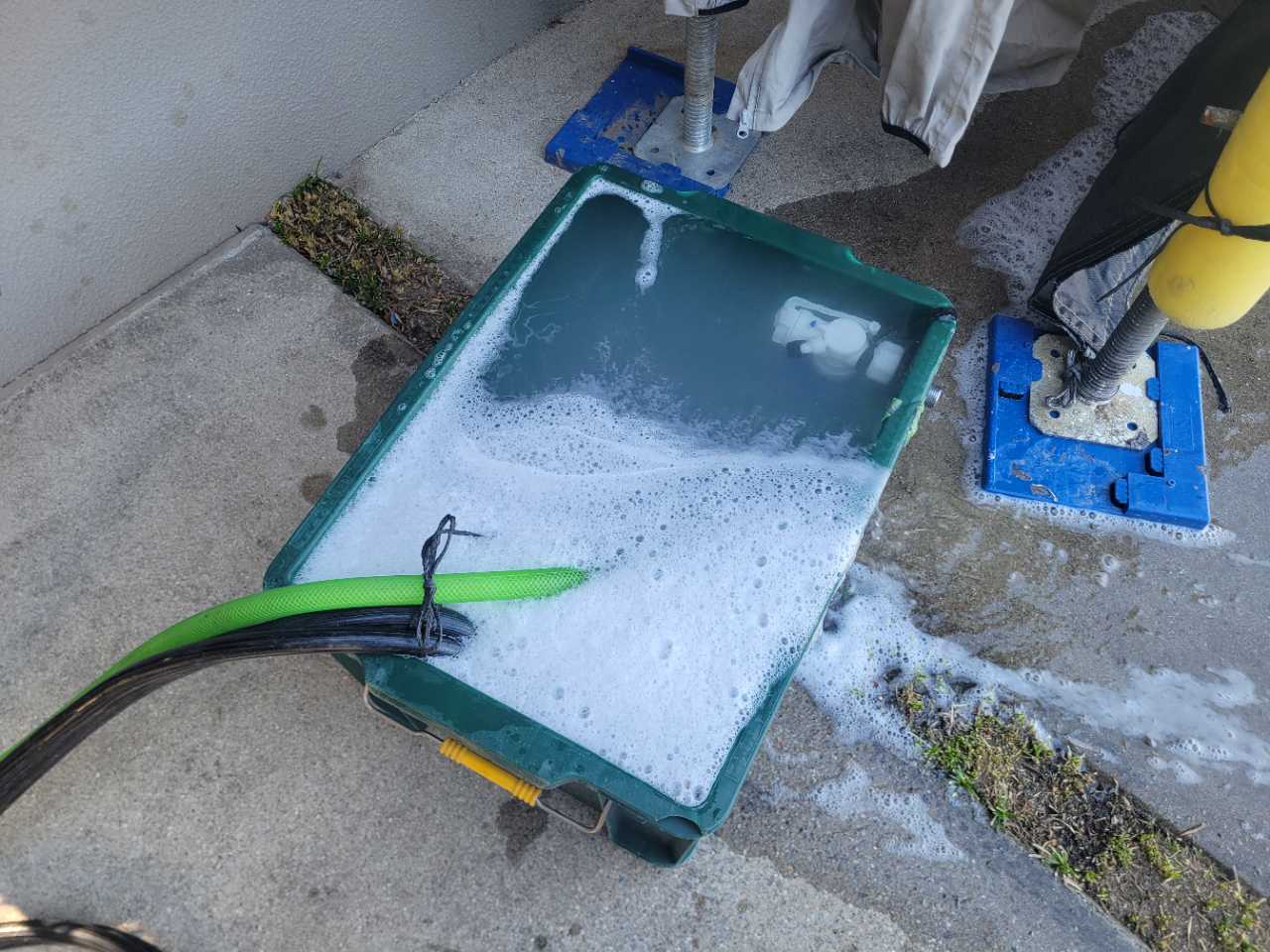バイオ洗浄原液撹拌。
