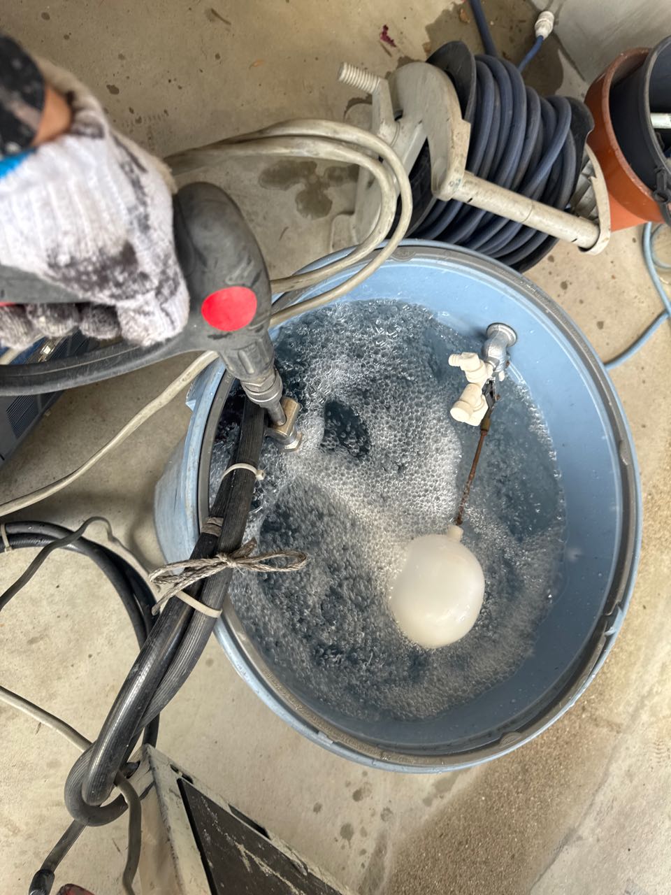 バイオ洗浄原液撹拌。