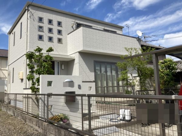 稲沢市松下 M様邸 外壁塗装・屋上防水・門塀塗装施工事例