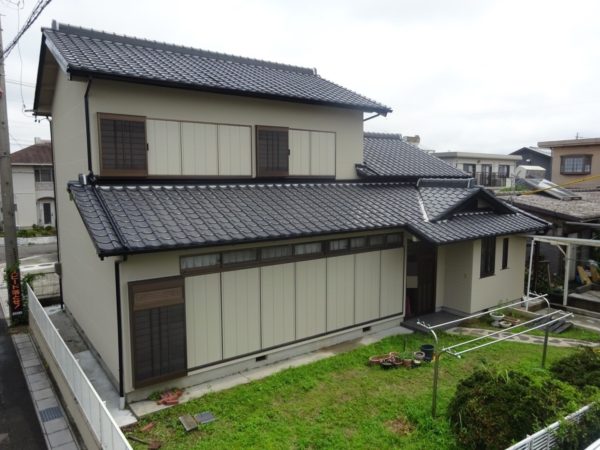 築15年の和風建築の外壁塗装施工事例　あま市篠田 Y様邸　リフォームスタジオニシヤマ