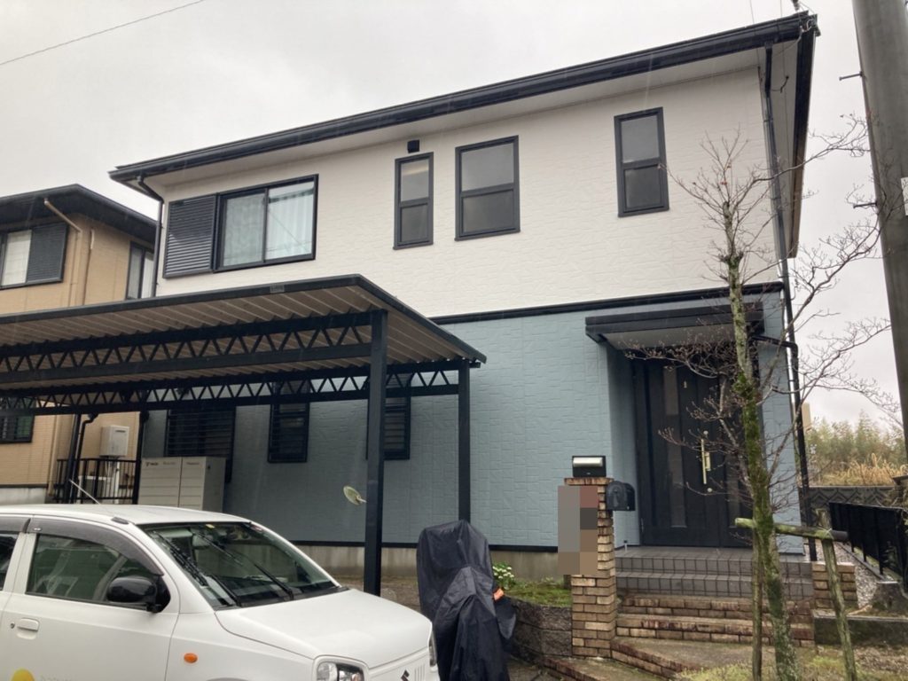 トヨタホーム様施工のお住まいの豊田市百々町 N様邸 外壁塗装･ 屋根塗装施工事例