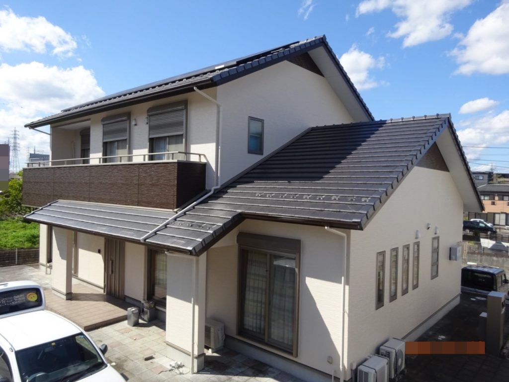 新和建設様施工のお住まいの豊田市小坂町 K様邸 外壁塗装･ ベランダ防水施工事例