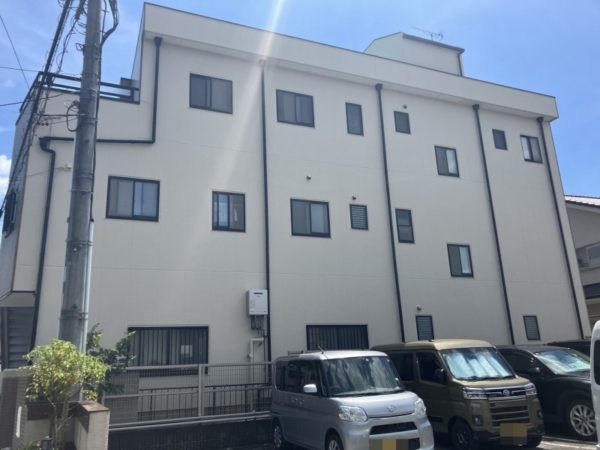 幾30年岡崎市美合町 H様邸3階建て 外壁塗装･ ベランダ防水, 外構工事施工事例