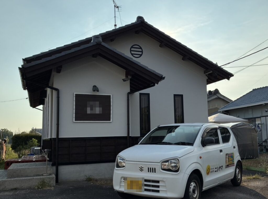 山崎建設様施工のお住まいの豊田市若林東町 K様邸 外壁塗装施工事例