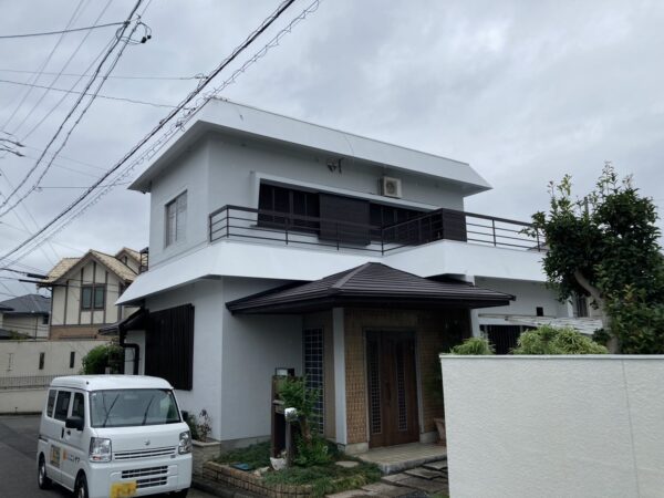 日進市折戸町 I様邸 外壁塗装・屋上防水・屋根カバー工法施工事例　