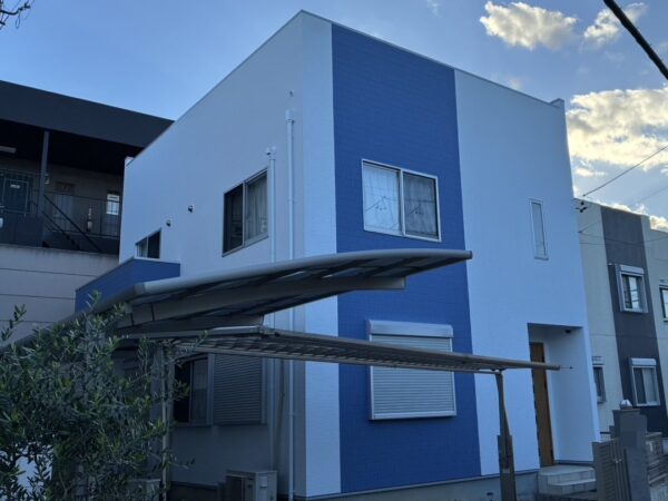 一般工務店様施工のお住まいの知立市山町 Y様邸 外壁塗装・屋根塗装・ベランダ防水施工事例