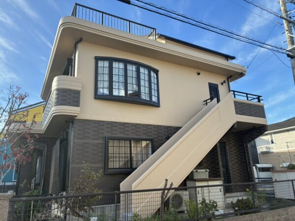 一般工務店様施工のお住まいの知多郡東浦町 N様邸 外壁塗装・ベランダ防水施工事例