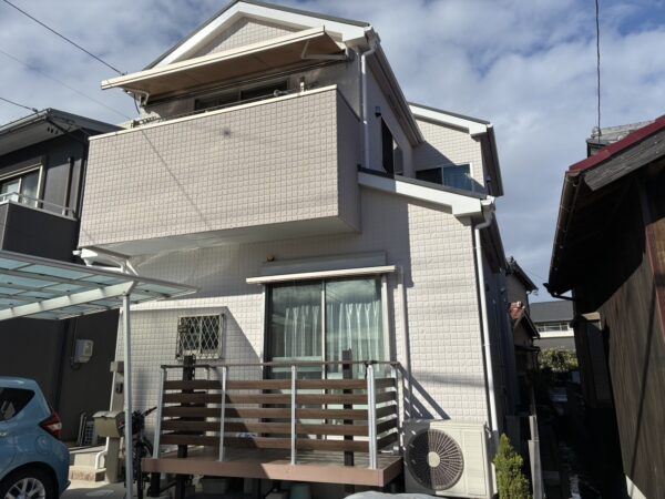一般工務店様施工のお住まいの刈谷市野田町 O様邸 外壁塗装施工事例
