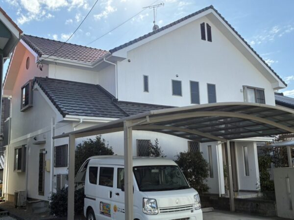 ミキホーム様施工のお住まいの岡崎市羽根町 N様邸 外壁塗装・ベランダ防水施工事例