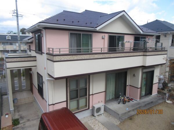 オノコム様施工のお住まいの岡崎市針崎町 T様邸 外壁塗装・屋上防水・屋根塗装施工事例