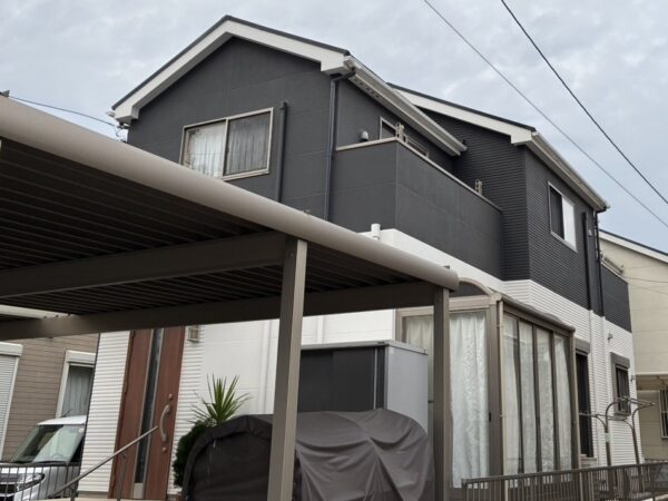 一般工務店様施工のお住まいの高浜市沢渡町 H様邸 外壁塗装・ベランダ防水・屋根塗装施工事例