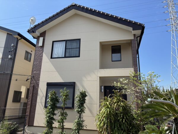 一般工務店様施工のお住まいの名古屋市緑区 T様邸 外壁塗装施工事例