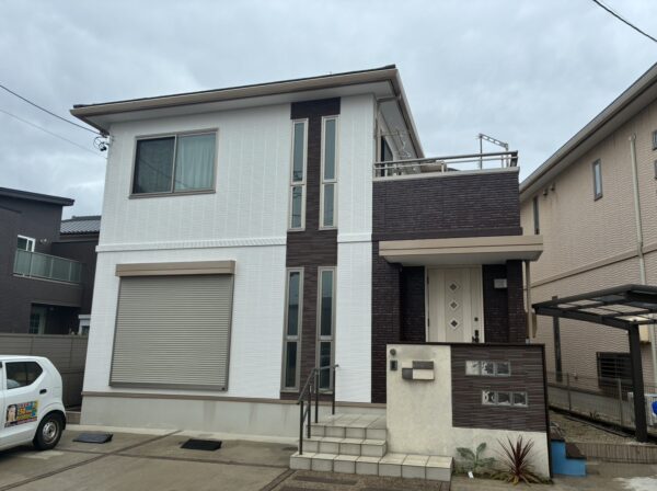 トヨタホーム様施工のお住まいの豊田市明和町 N様邸 外壁塗装・ベランダ防水施工事例