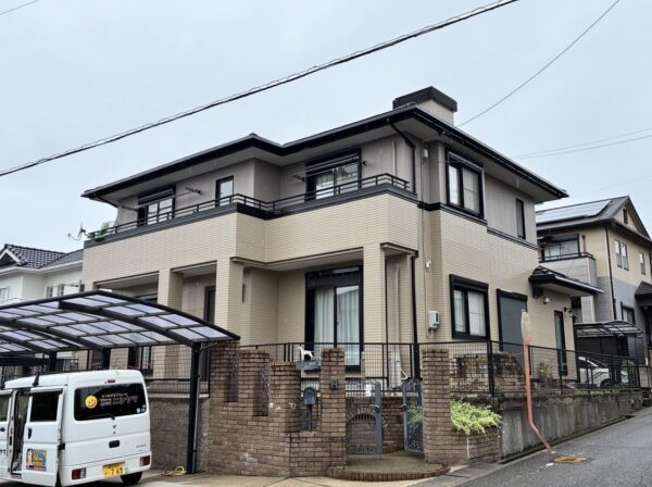 トヨタホーム様施工のお住まいのみよし市三好丘桜 M様邸 外壁塗装・ベランダ防水施工事例