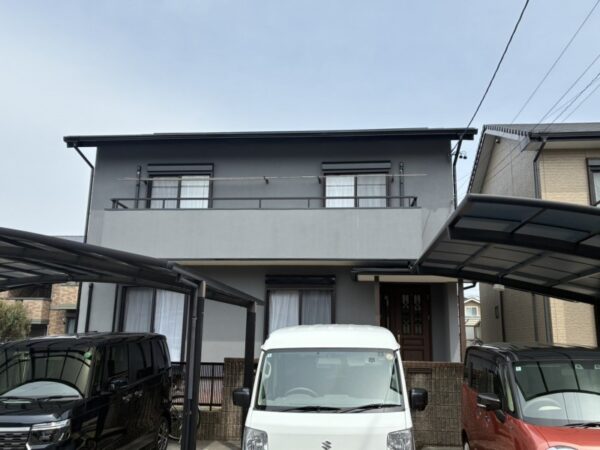 新日本建設様施工のお住まいの額田郡幸田町 S様邸 外壁塗装施工事例