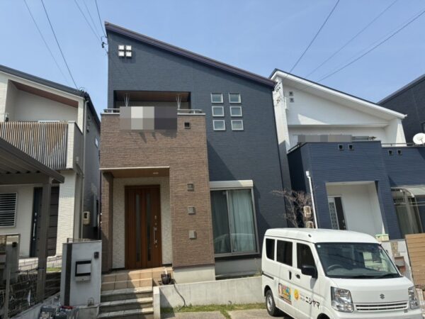 フジケン様施工のお住まいの岡崎市美合町 U様邸 外壁塗装施工事例