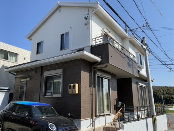 タマホーム様施工のお住まいの豊田市久岡町 U様邸 外壁塗装施工事例