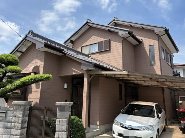 一般工務店様施工のお住まいの刈谷市野田町 S様邸 外壁塗装・付帯部板金・漆喰工事施工事例