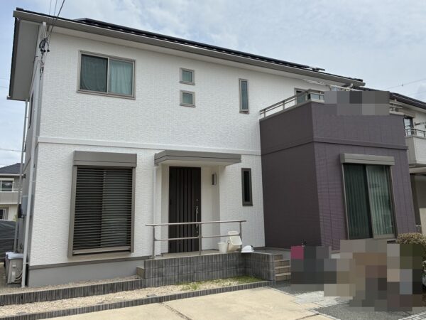 トヨタホーム様施工のお住まいの知立市八橋町 T様邸 外壁塗装・ベランダ防水施工事例