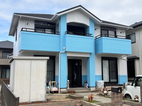 イワクラゴールデンホーム様施工のお住まいのみよし市三好丘 S様邸 外壁塗装施工事例