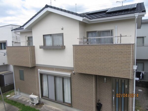 岡崎住宅様施工のお住まいの岡崎市上地町 M様邸 外壁塗装・ベランダ防水施工事例